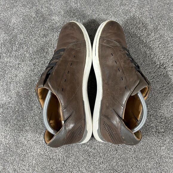 Kizik New York Mens Size 10 Brown Leather Comfort Slip On Low Shoes Used main image 11